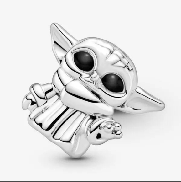 **SOLD** Disney Star Wars Grogu Pandora Charm Silver The Child Baby Yoda 925 - Picture 1 of 5